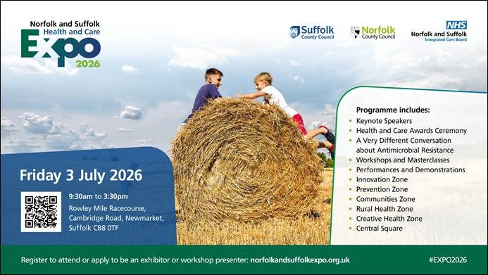 Norfolk and Suffolk Health and Care Expo 2026 information