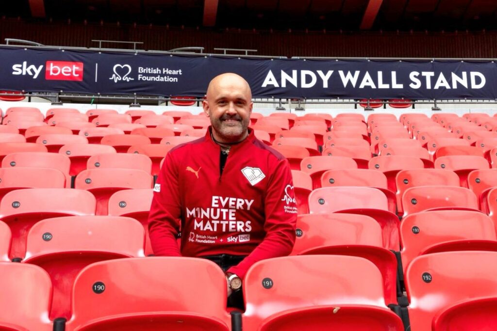Andy at Wembley Stadium
