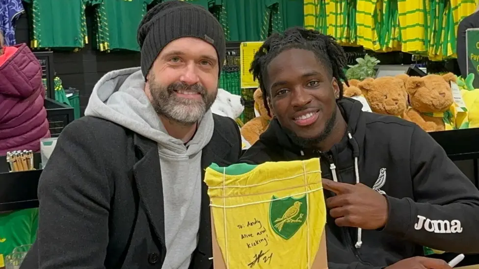 Andy Wall and Jonathan Rowe, Norwich City Footballer